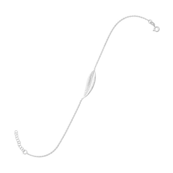 Sideways Feather Anklet - Picture 1 of 3